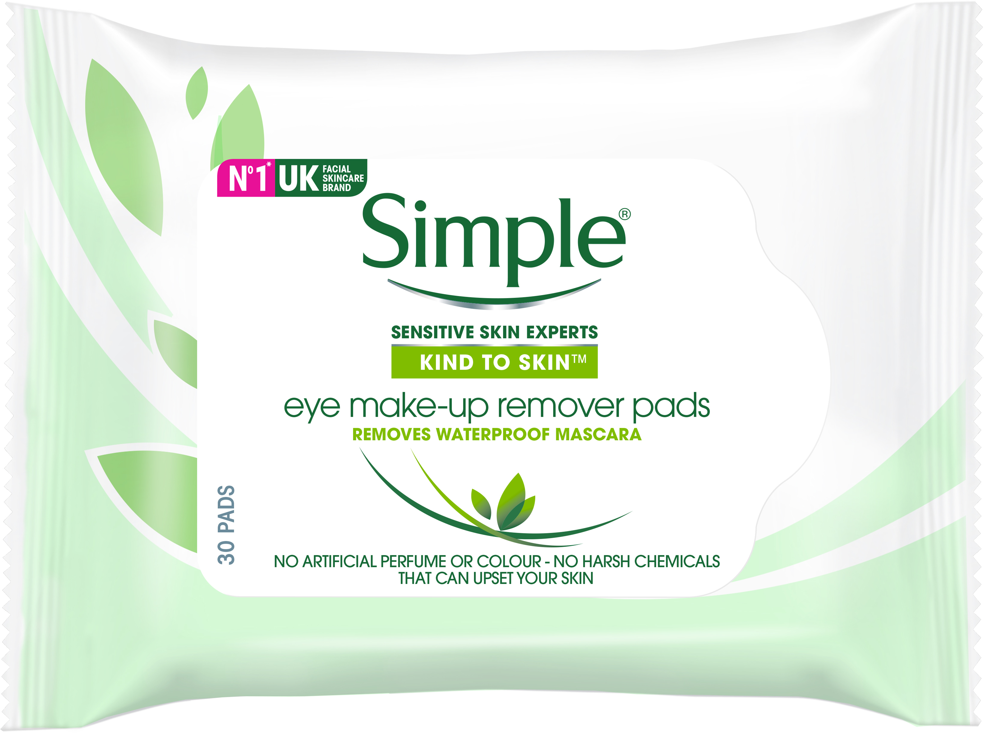 Simple Eye Makeup Remover Pads 30 Stk