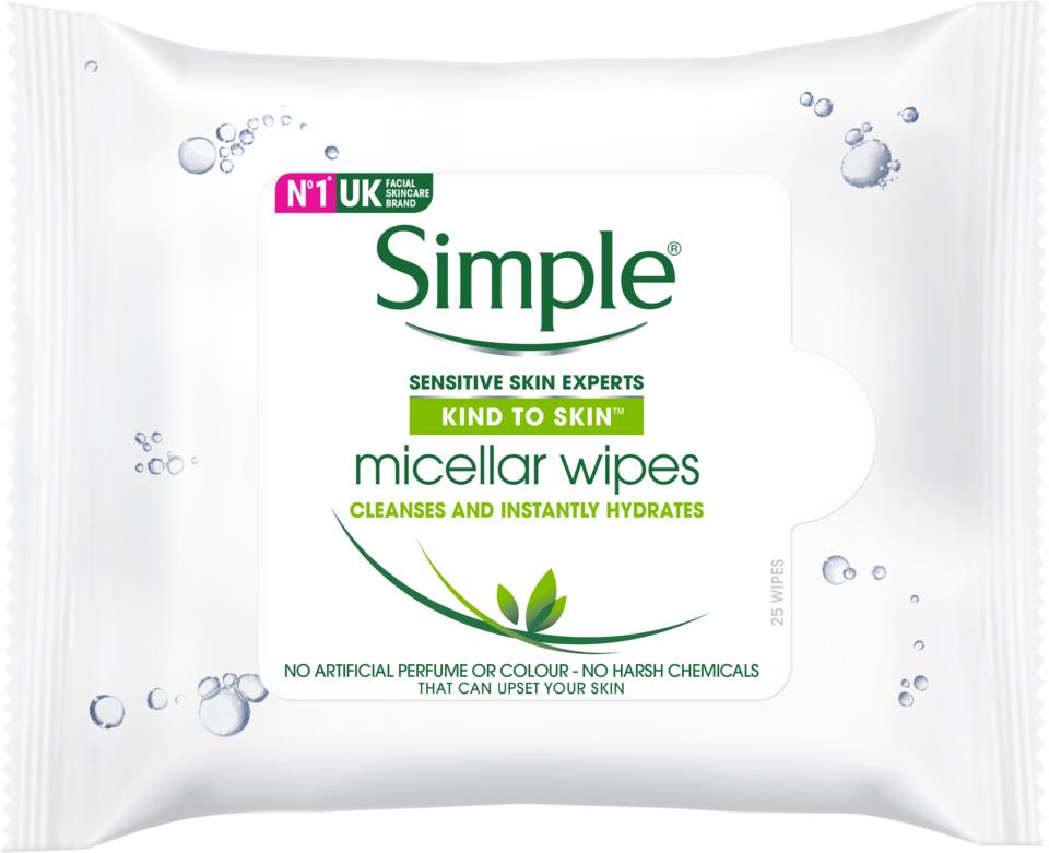 Simple Micellar Cleansing Wipes 25st