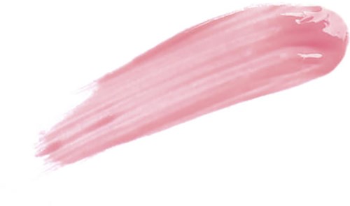 Lett rosa penselstrøk på svart bakgrunn med litt tekstur og ujevne kanter.