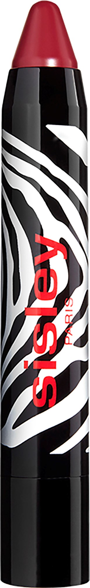 En svart tusj med rød tupp og hvit zebra stripe-design, med merkenavnet "shello" i rødt.