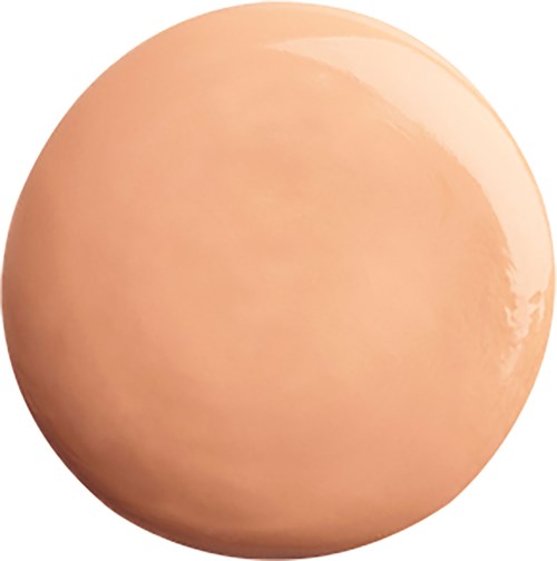 Suuri, sileä, vaaleanpunainen-beige munanmuotoinen esine, kiiltävä pinta.