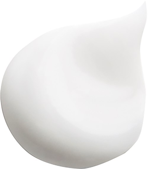 A white, curved art piece with a shiny surface, shaped like a teardrop or water droplet.