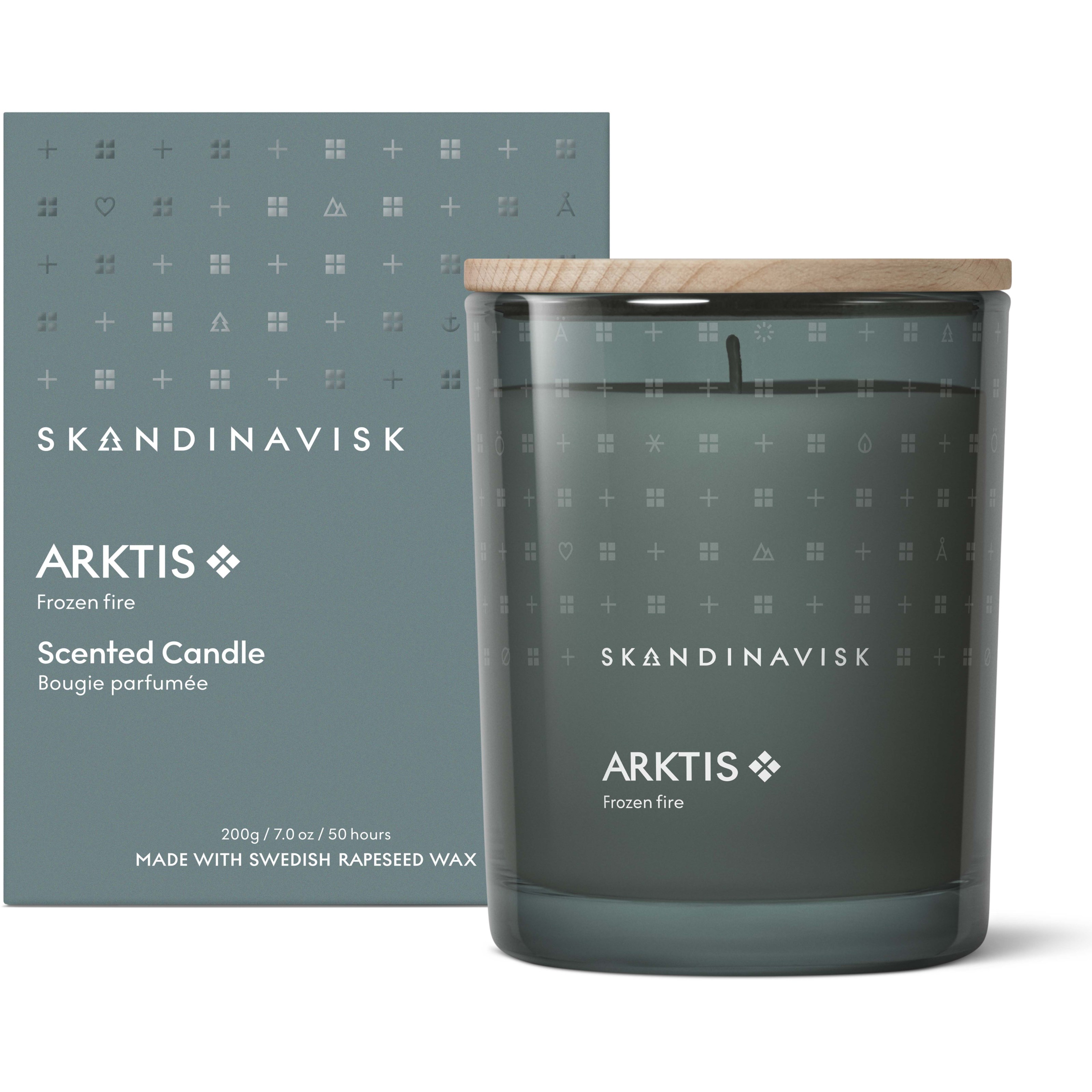 Skandinavisk ARKTIS Scented Candle 200 g billede