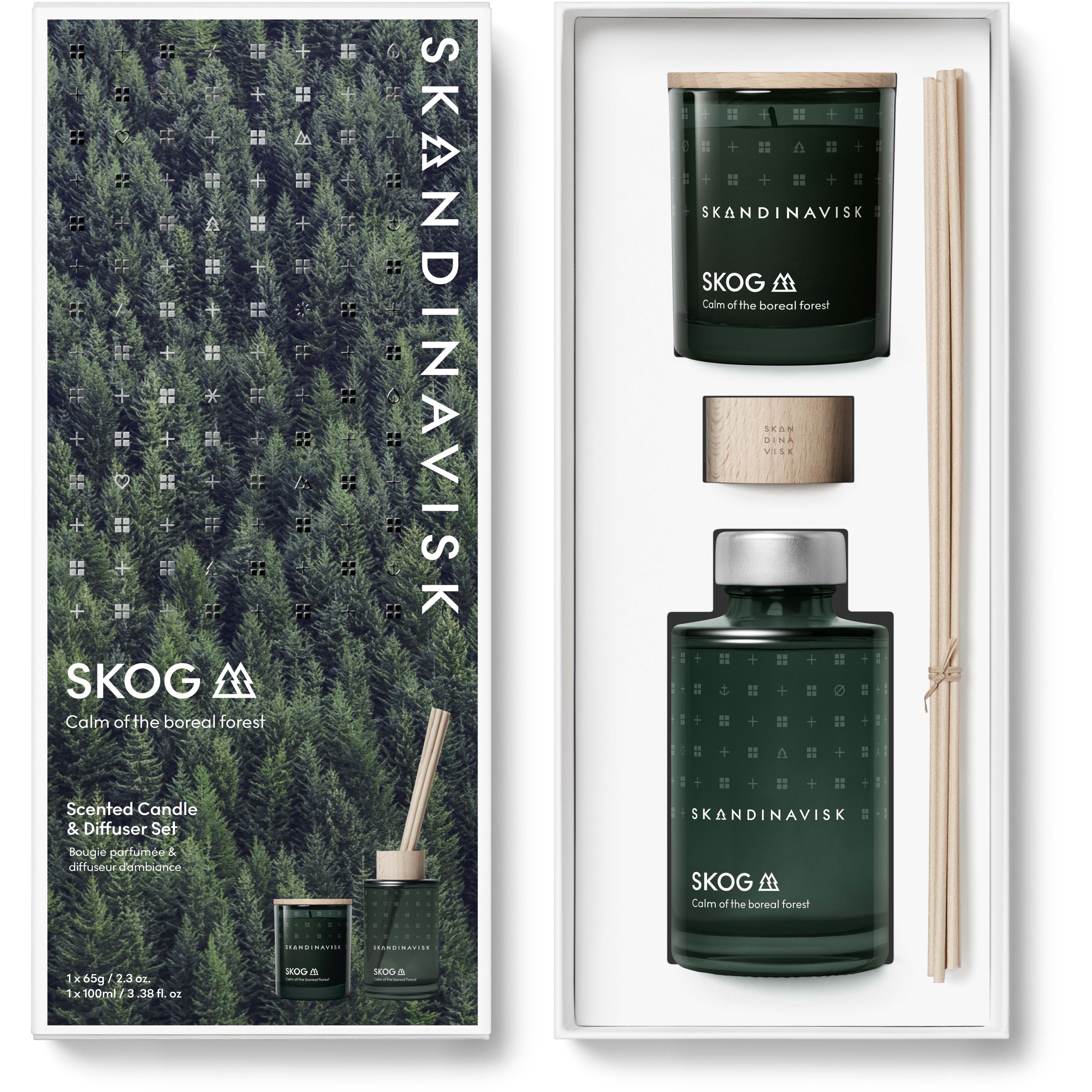 Läs mer om Skandinavisk SKOG Scented Candle & Diffuser Set