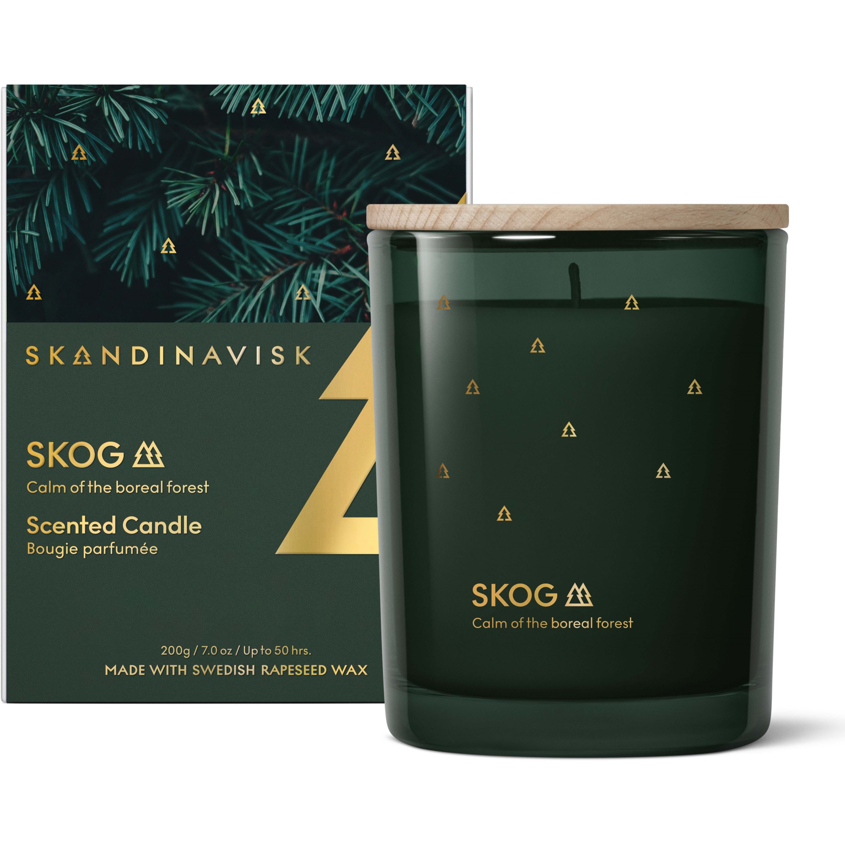 Skandinavisk SKOG Special Gold Edition Scented Candle 200 g billede