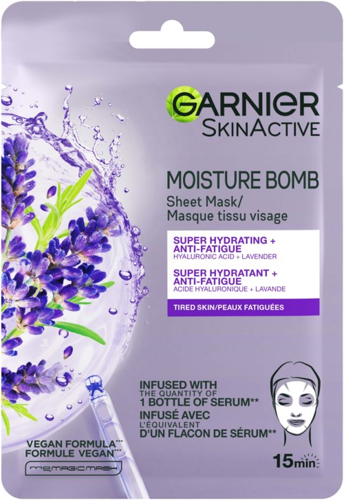 Garnier SkinActive   Moisture Bomb Super Hydrating & Anti-Fatigue Sheet Mask for Tired Skin