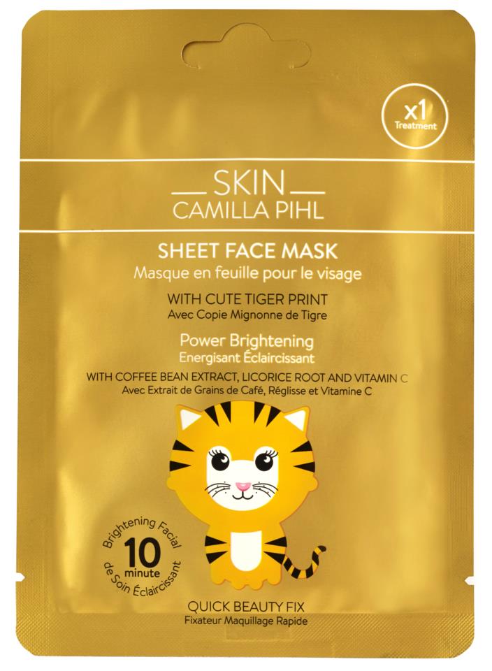 Skin Camilla Pihl 24 karat Tiger Sheet Facemask 1 Pc