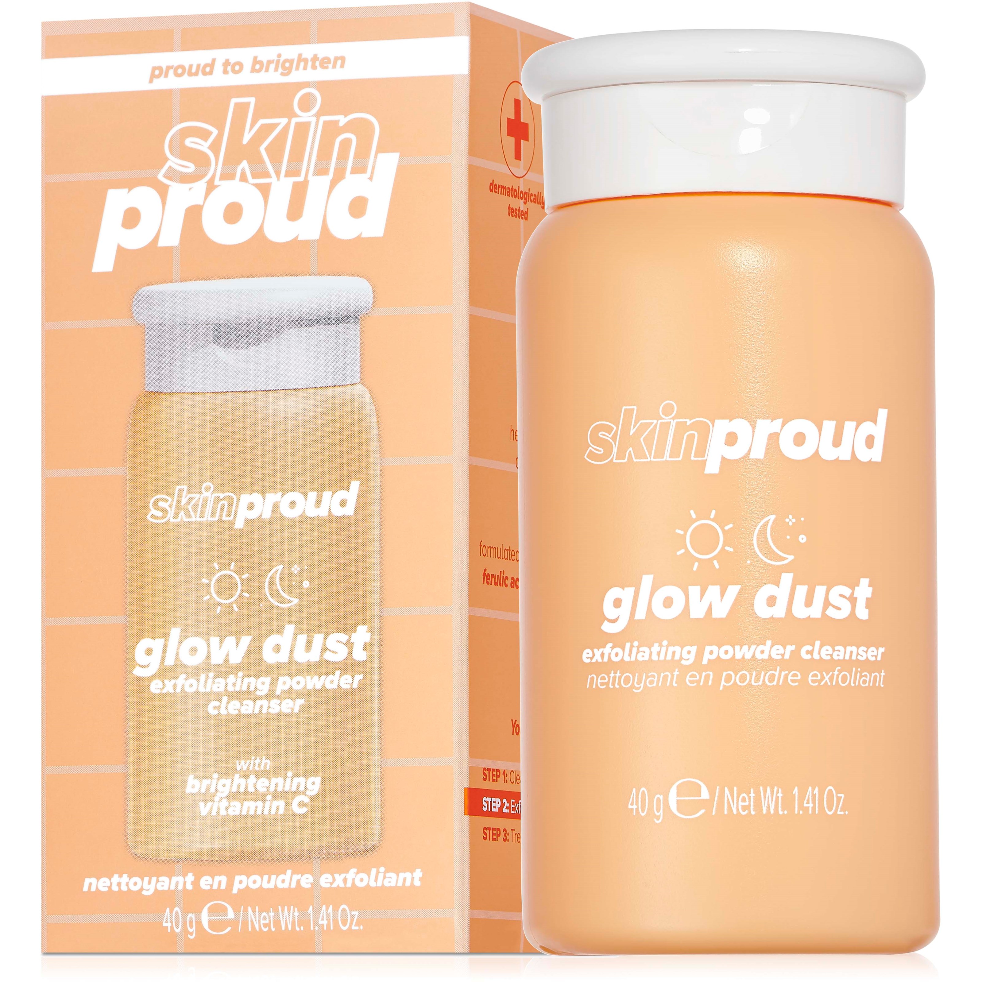 Läs mer om Skin Proud Glow Dust -Brightening Exfoliating Powder 40 g