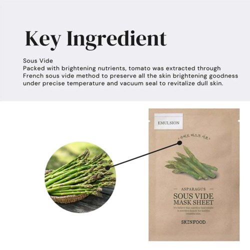 Skinfood Aspargus Sous Vide Mask Sheet 20 g