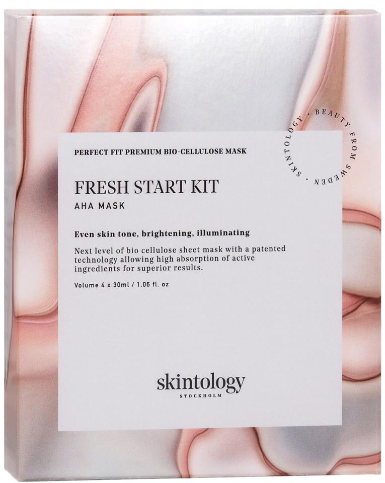 Skintology Stockholm Fresh Start Kit AHA mask 4x30 ml