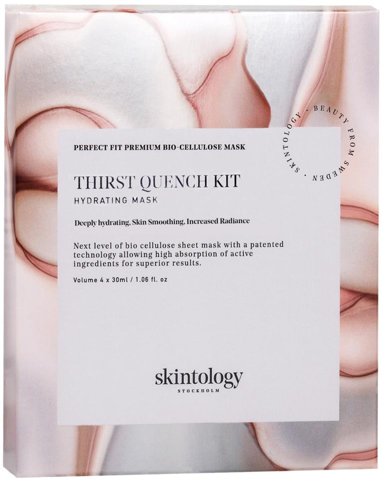 Skintology Stockholm Thirst Quench Kit Hydrating mask 4x30 ml