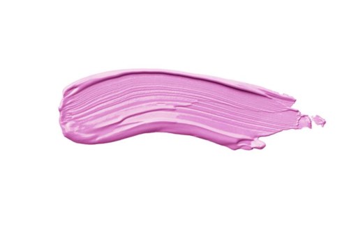 En pink malerstregning på hvid baggrund med glat struktur.