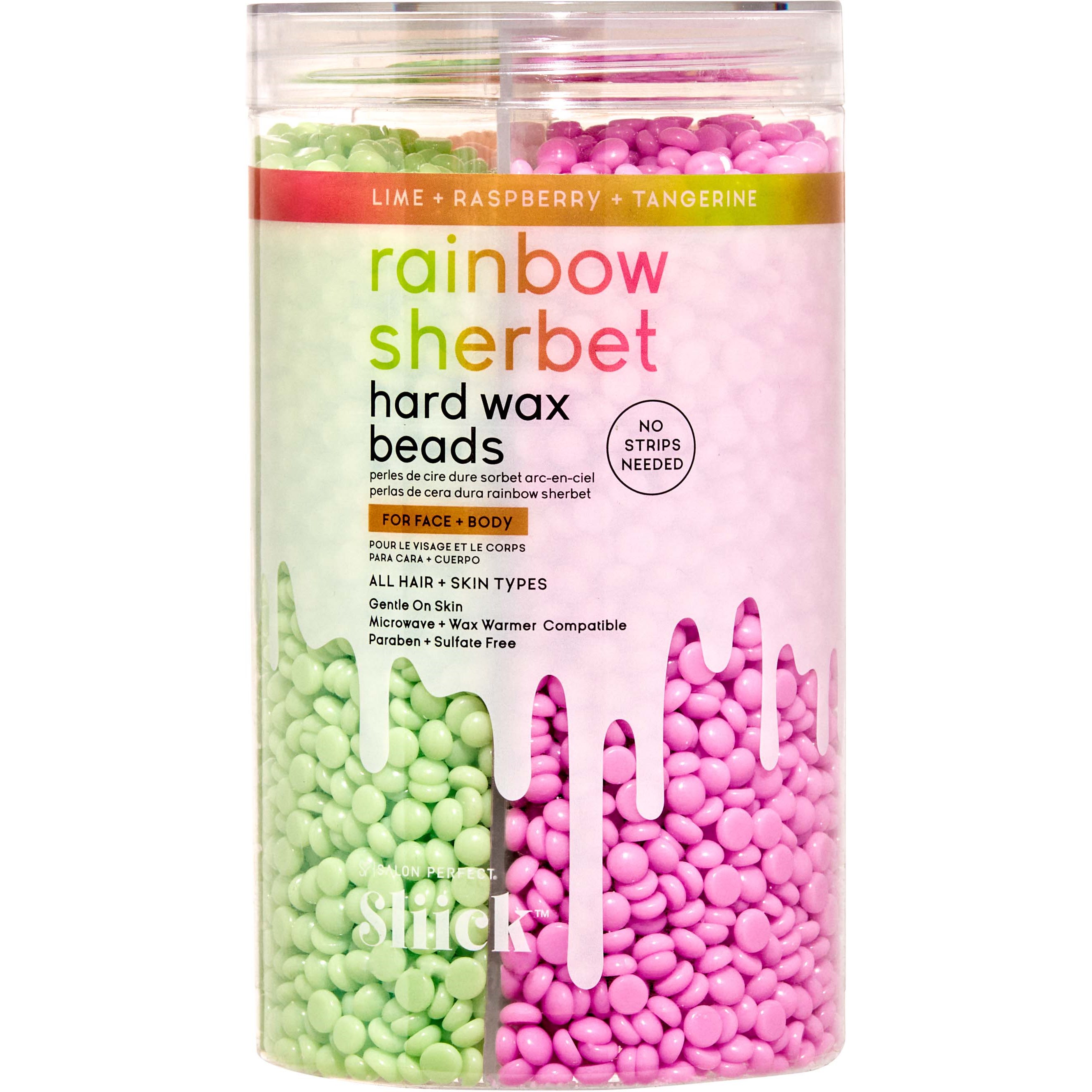 Läs mer om Sliick by Salon Perfect Hard Wax Beads Rainbow Sherbet