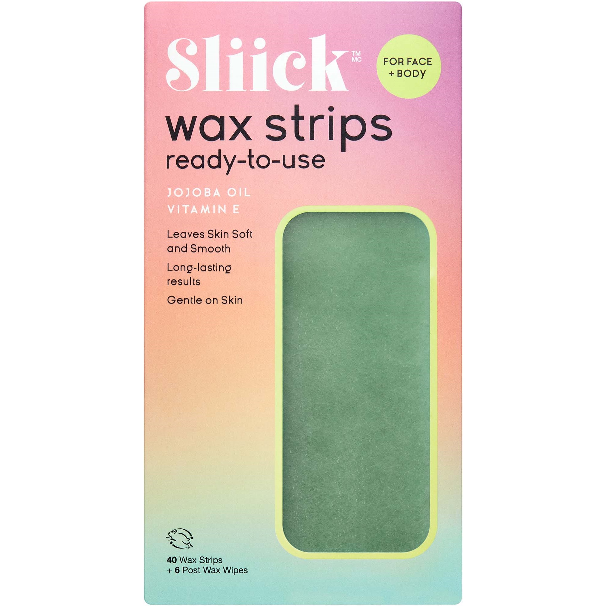 Sliick by Salon Perfect Wax Strips For Face + Body 40 st