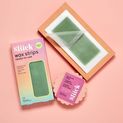 Sliick by Salon Perfect Wax Strips For Face + Body 40 stk