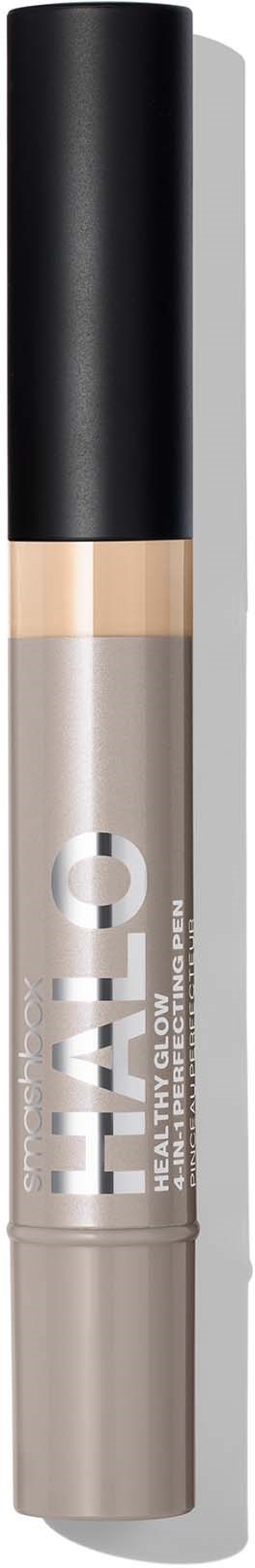 A concealer stick with a black cap, clear middle showing beige product, and brand name 'TAMO' on the tube.