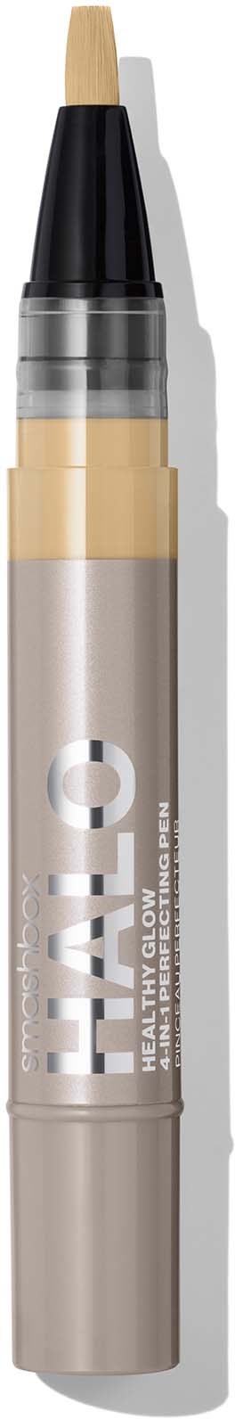 A beige highlighter with a chisel tip, labeled 'STABILO' in white letters, on a plain background.