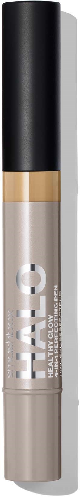A makeup concealer pen with black, gold, and silver sections, featuring the brand name "HAVAL" on the body.