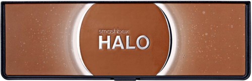 A makeup product called Smashbox HALO, with a brown shade and glowing circle design on the packaging.