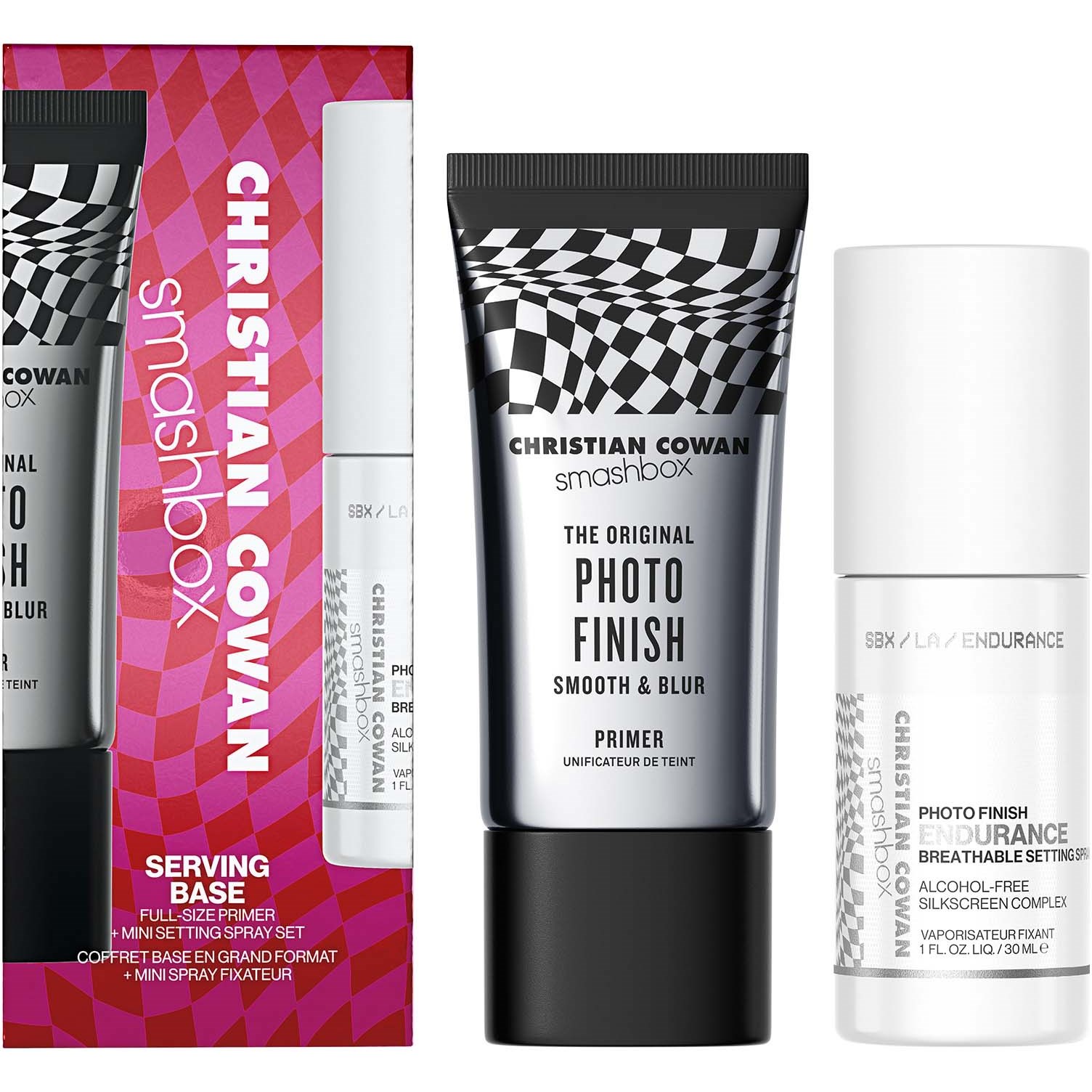 Smashbox Serving Base Full-Size Primer + Mini Setting Spray Set