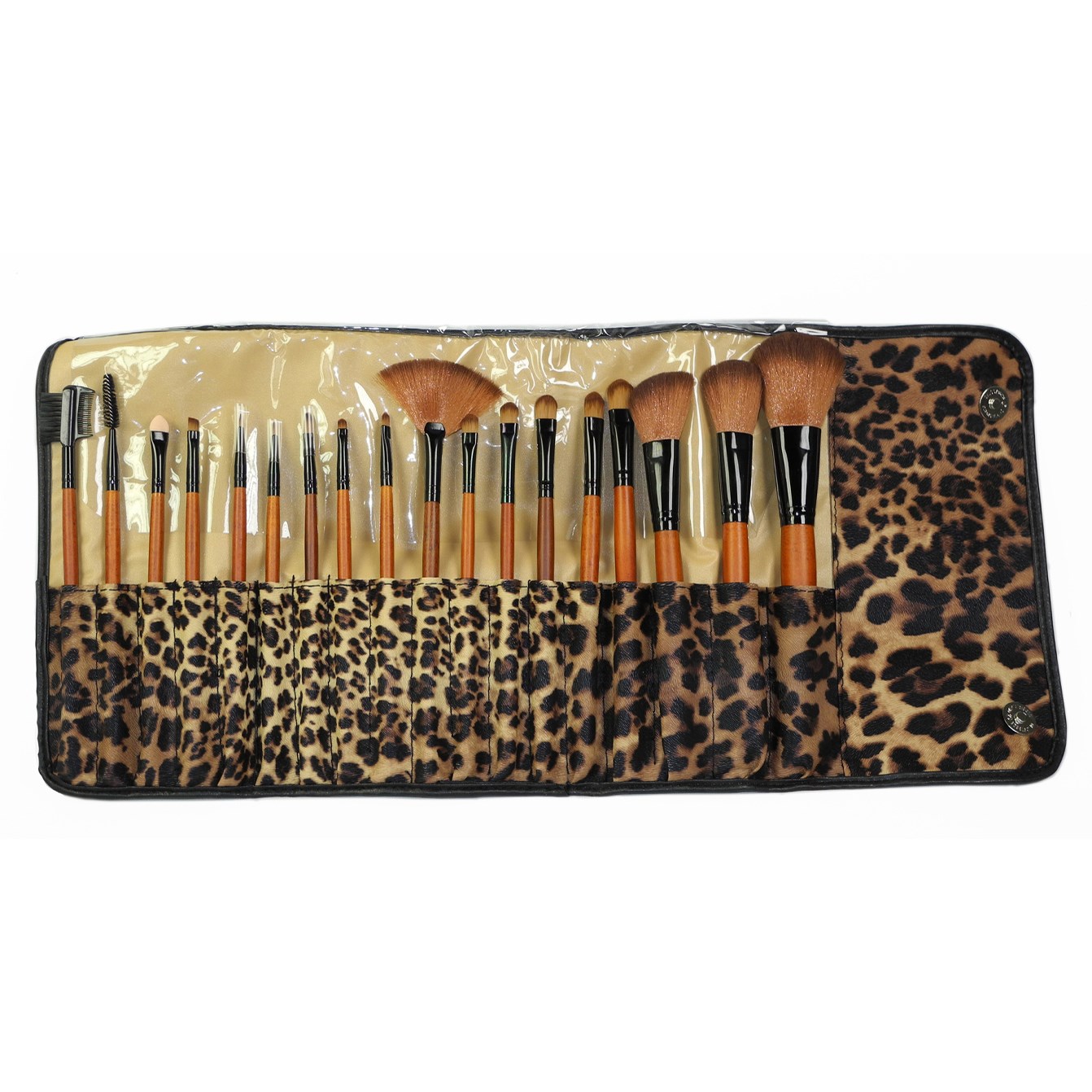 Bilde av Smashit Cosmetics Brush Set 18 Brushes Leoprint