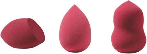 Smashit Cosmetics Triple Touch Beauty Sponges Cerise