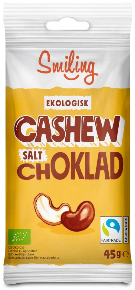 Smiling Cashew Salt Ljus choklad 45 g
