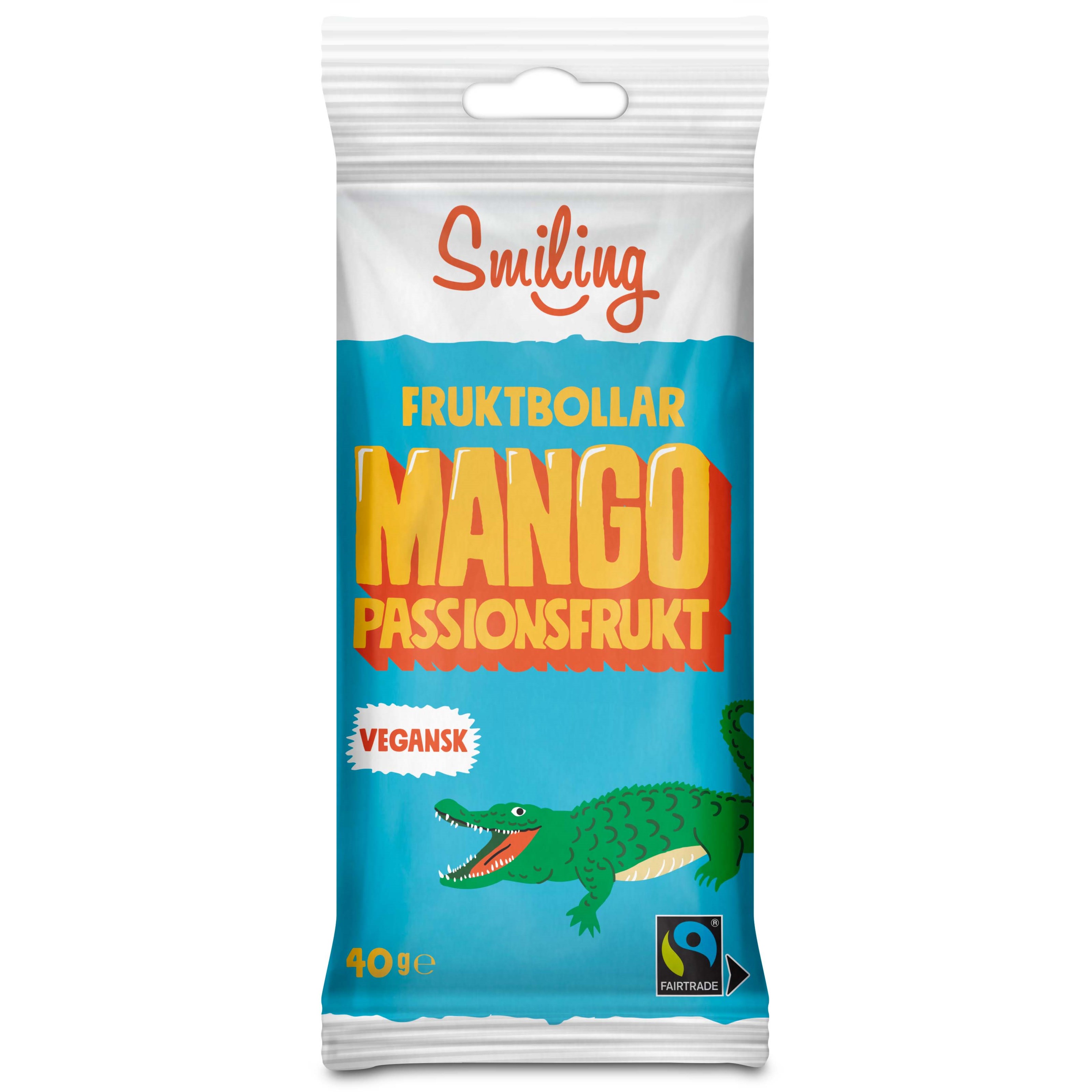 Smiling Fruktbollar Mango/Passion  40 g