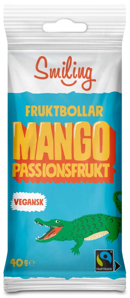 Smiling Fruktbollar Mango/Passion 40 g