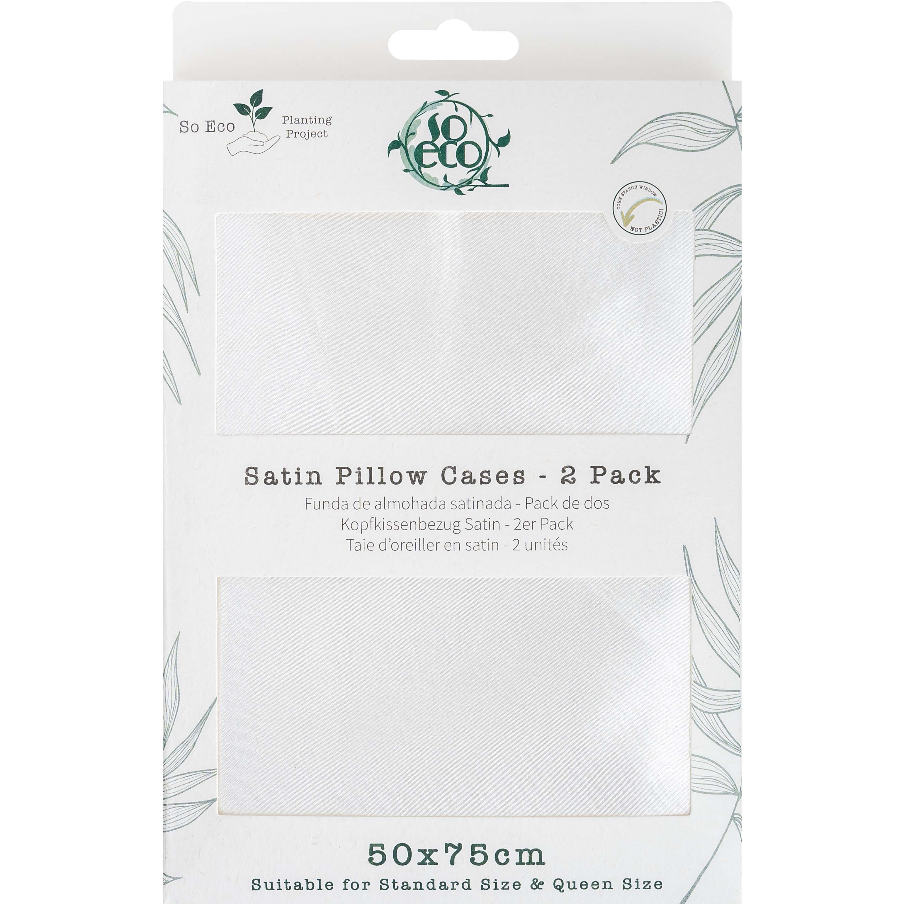 Läs mer om So Eco Satin Pillow Case Double Pack