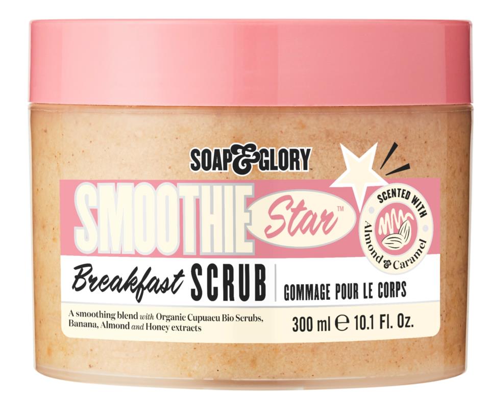 Soap & Glory Smoothie Star The Breakfast Scrub Oat, Sugar & Shea Body Scrub 300ml