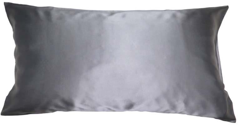 Soft Cloud Mulberry silk pillowcase 40x80 charcoal