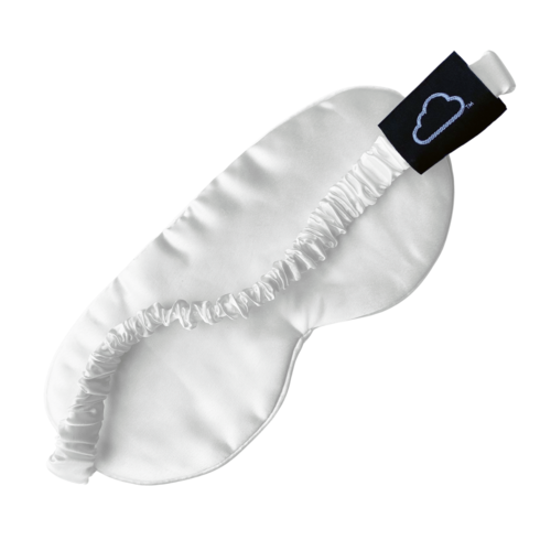 Soft Cloud Mulberry silk sleep mask White
