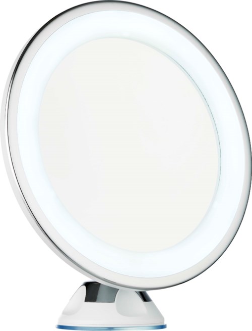 Soft Spell LED Makeup Mirror with Suction Cup – 5x Magnification
