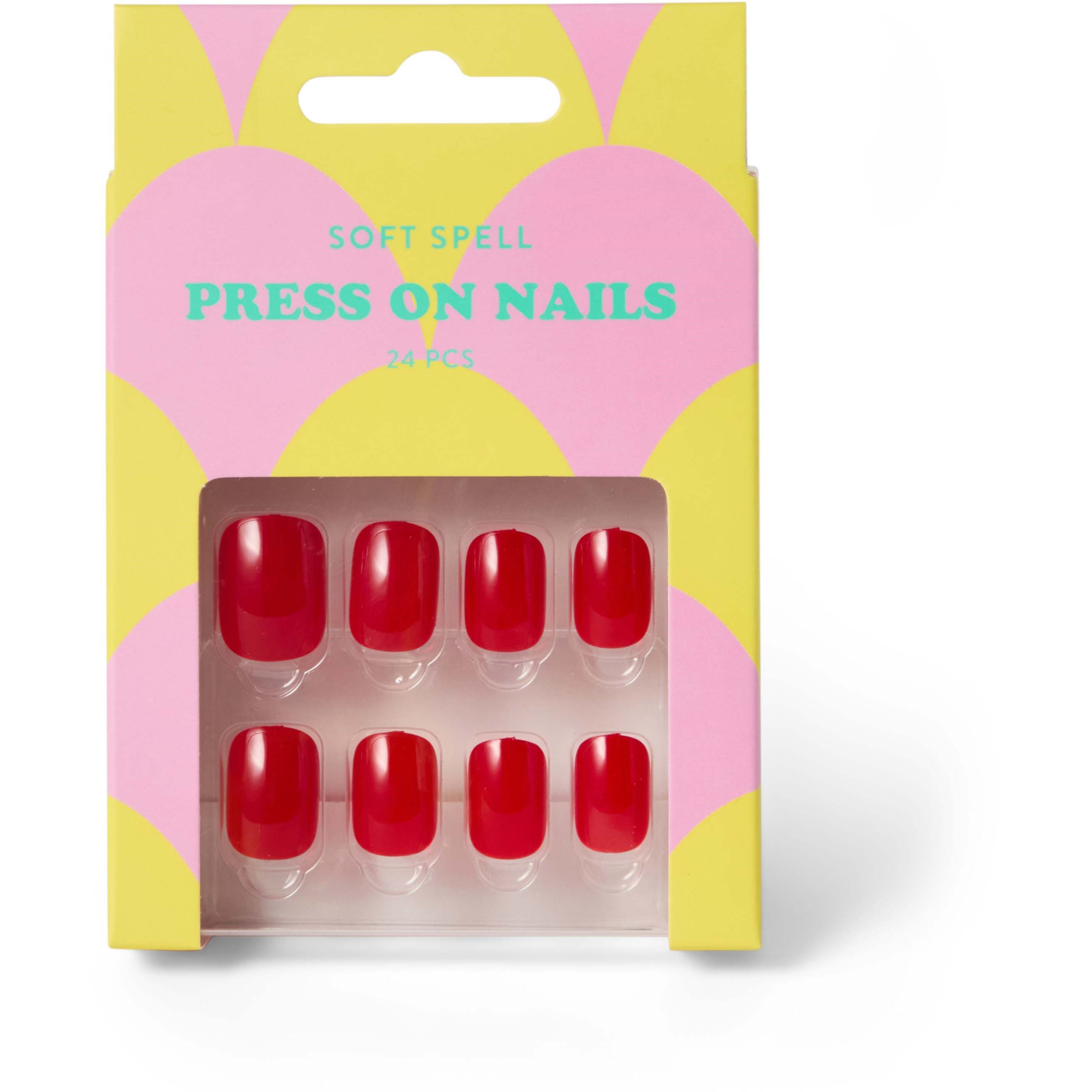 Soft Spell Press On Nails Cherry Red 24 st