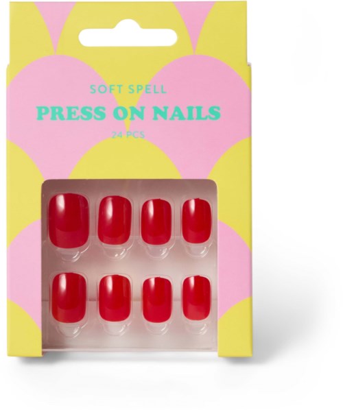 Soft Spell Press On Nails Cherry Red 24 st