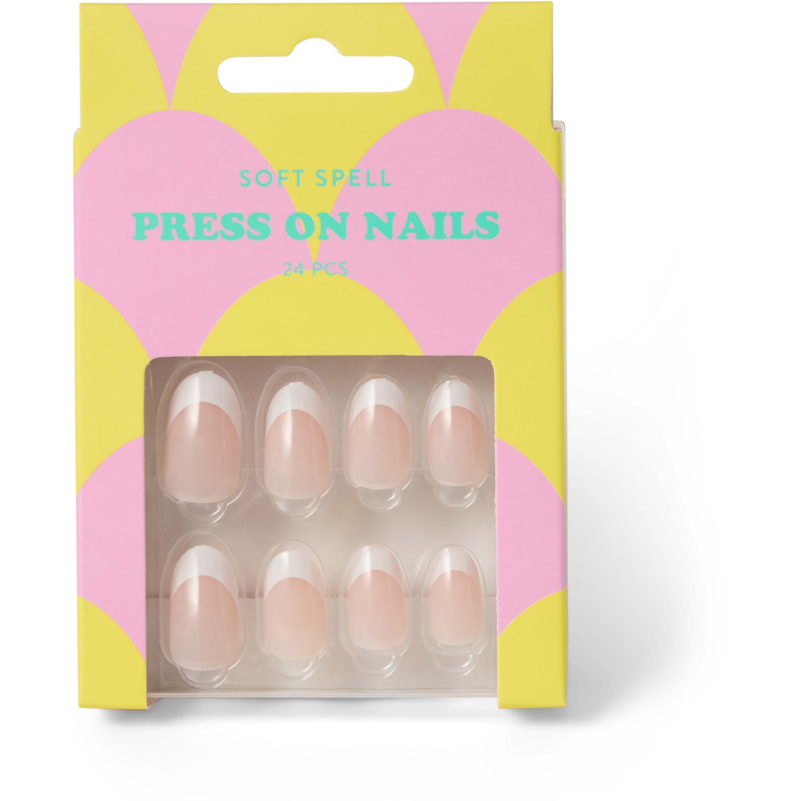 Soft Spell Press On Nails Classic French 24 st
