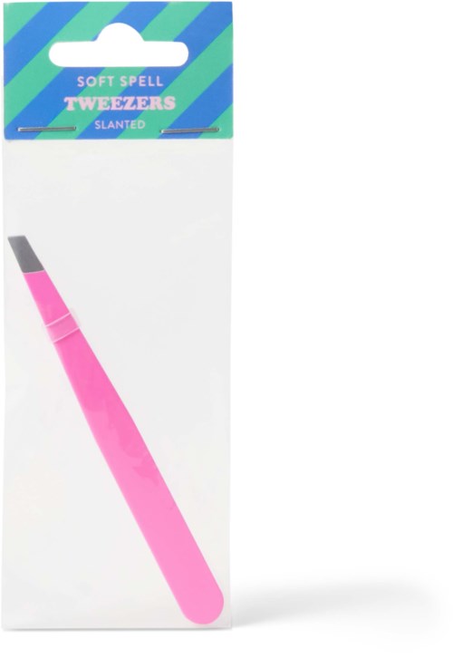 Soft Spell Tweezers – Slanted Tip – Pink