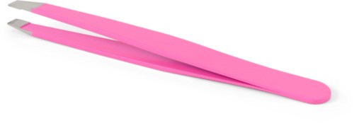 Pink long tweezers with metal tips designed for precision picking or plucking.