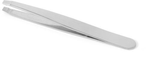 Metal tweezers with a pointed tip, used for precision handling of small objects.
