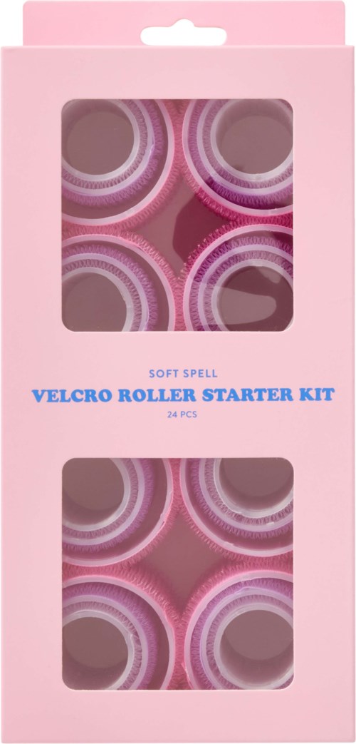 Soft Spell Multi-Size Hair Roller Kit – 24 Velcro Rollers for Heatless Curls 24 st
