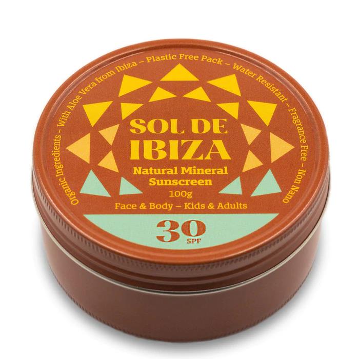 Sol de Ibiza Face & Body Plastic Free Tin SPF30 100 gr