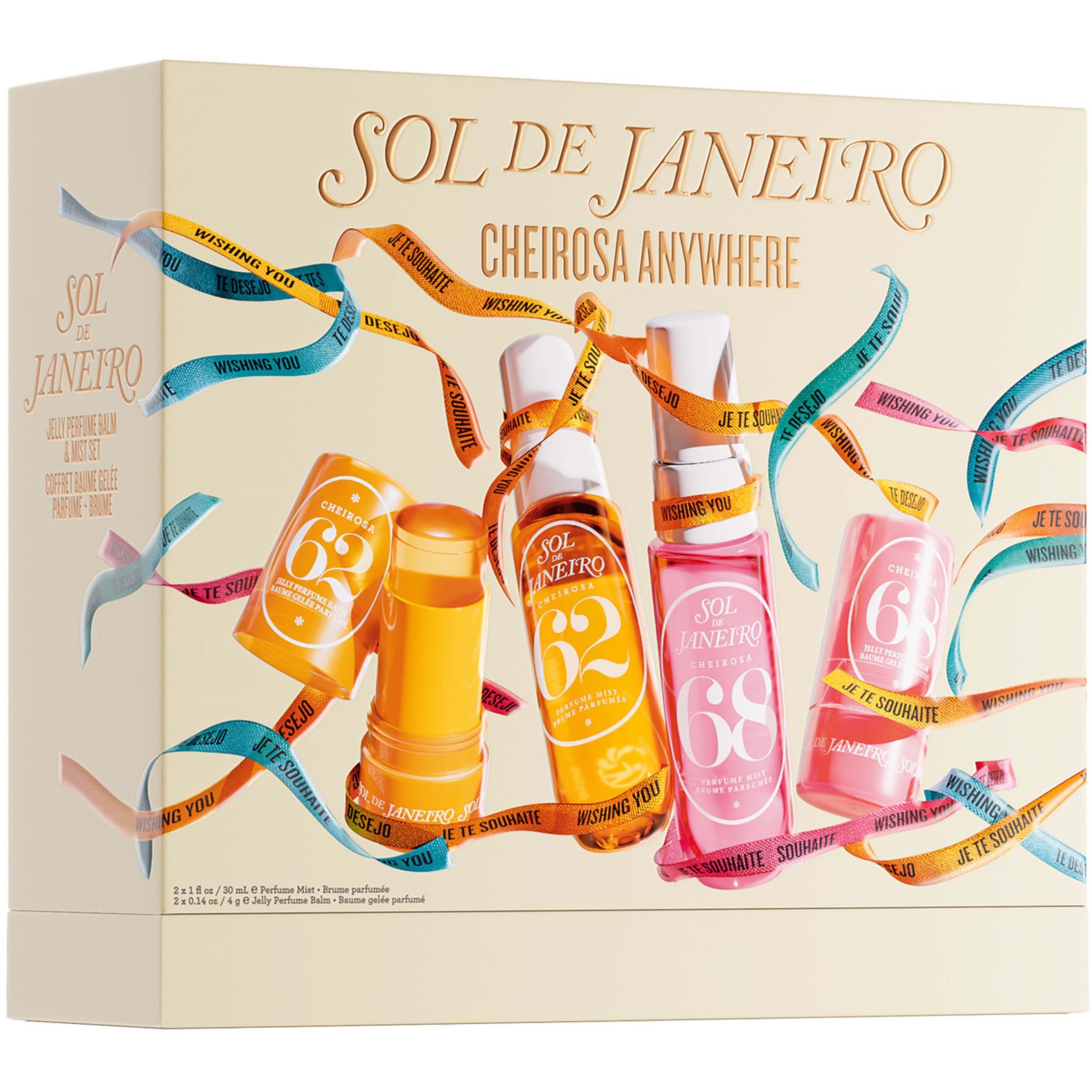 Sol de Janeiro Cheirosa Anywhere 2x 30 ml + 2x 4 g - 4 pcs