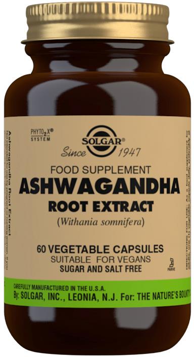Solgar Ashwagandha Root Extract Vegetable Capsules 60st