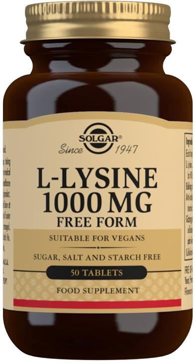 Solgar L-Lysine 1000 mg Tablets 50st