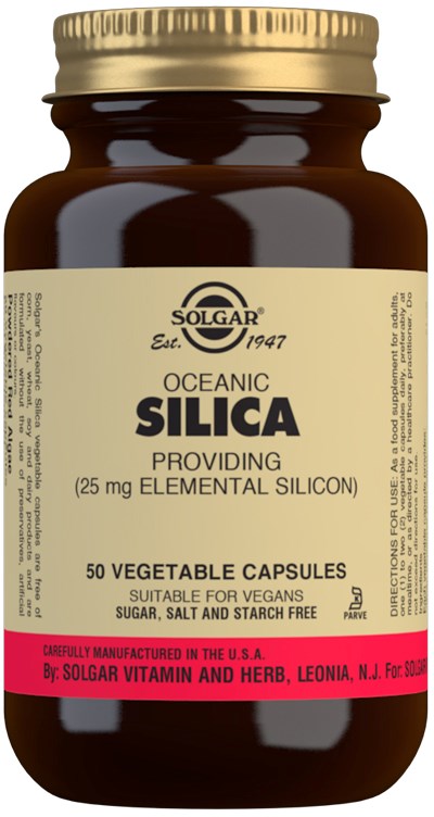 Solgar Oceanic Silica 25 mg Vegetable Capsules 50 st