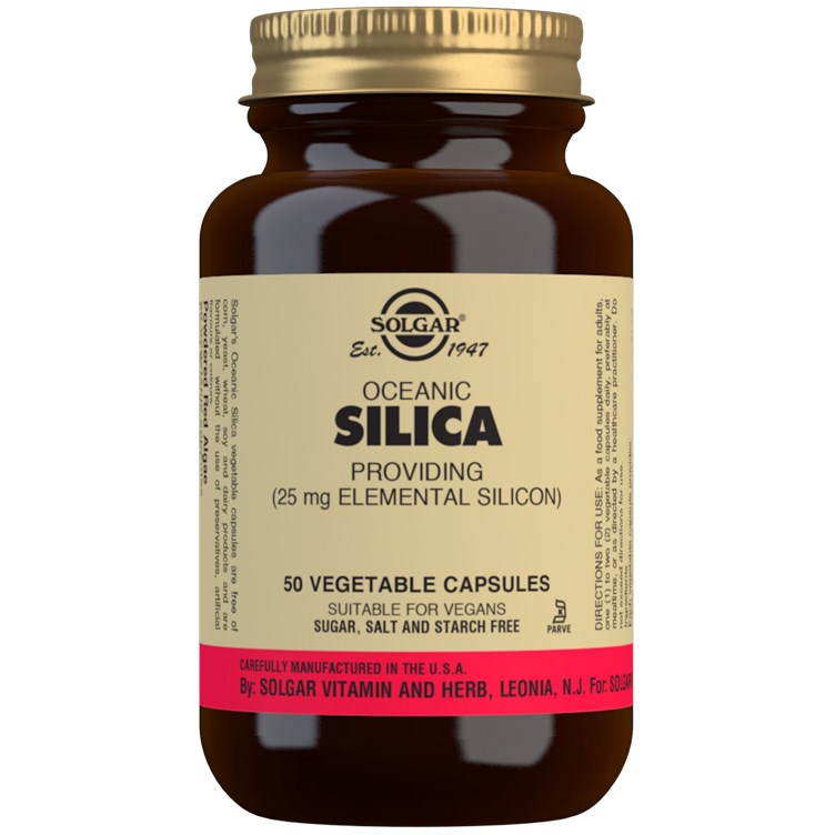 Solgar Oceanic Silica 25 mg Vegetable Capsules 50 st