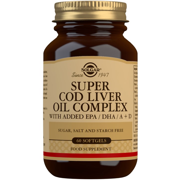 Solgar Super Cod Liver Oil Complex Softgels 60 st