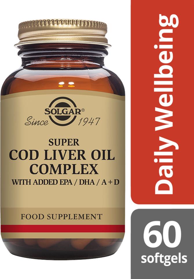 Solgar Super Cod Liver Oil Complex Softgels 60st