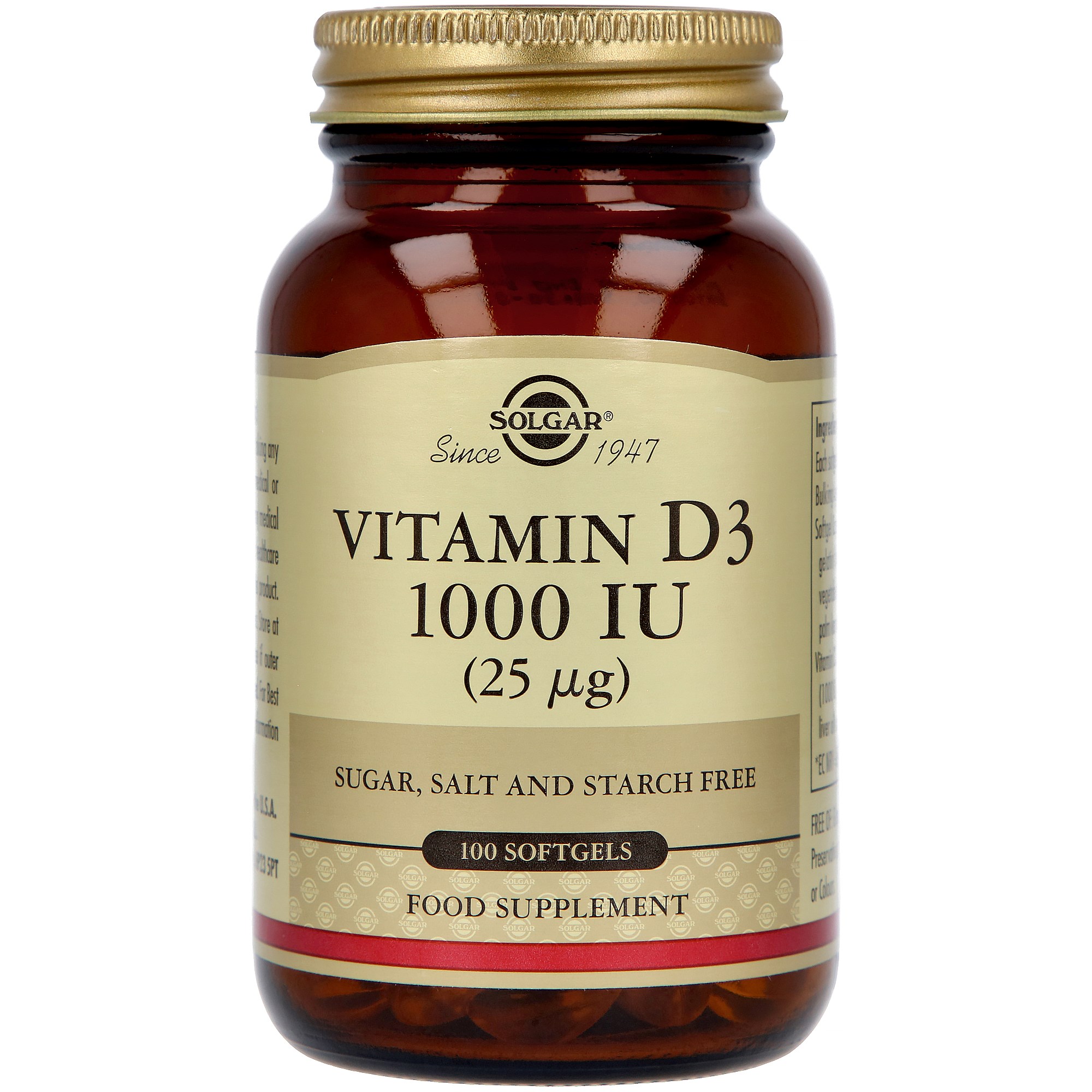 Solgar Vitamin D3 1000 IU 100 st